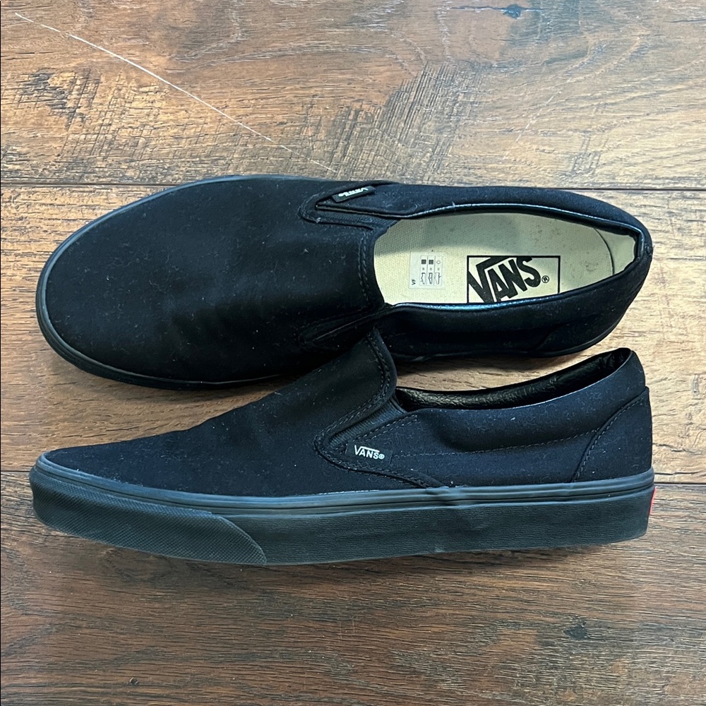 Vans Men's Classic Black Slip-On Sneakers